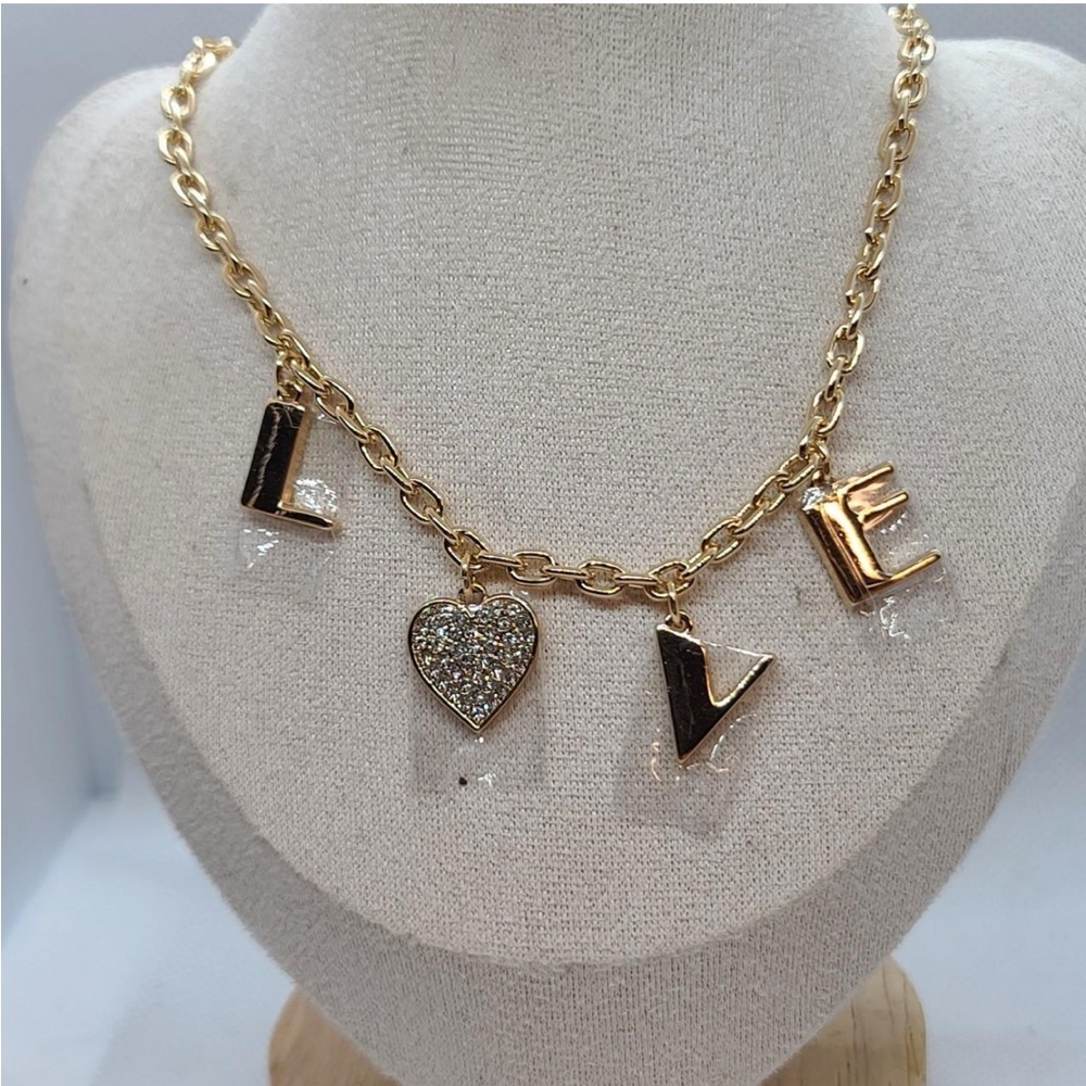 Park Lane Gold LOVE Charm Necklace